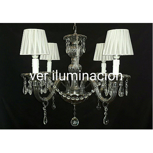 ARAÑA 4 LUC.E14 BRAZO TORC.C/PANT.BCA. 2004