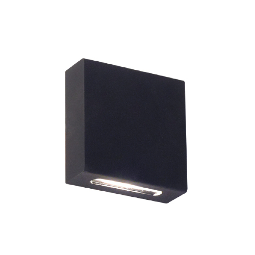 Aplique aluminio G9 bidireccional negro