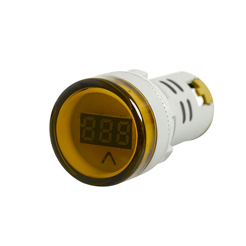 Voltimetro Digital Amarillo 22mm