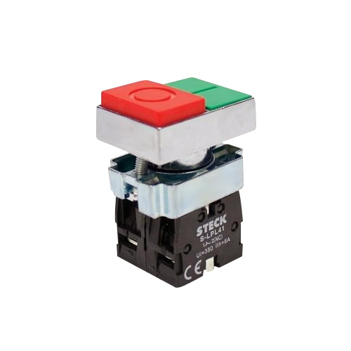 CABEZAL PULSADOR DOBLEMETALICO ROJ/VER. SLMDNR