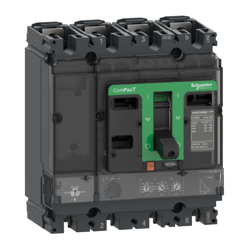 Interruptor automático 4x160A 25kA micrologic 2.2 4P4R