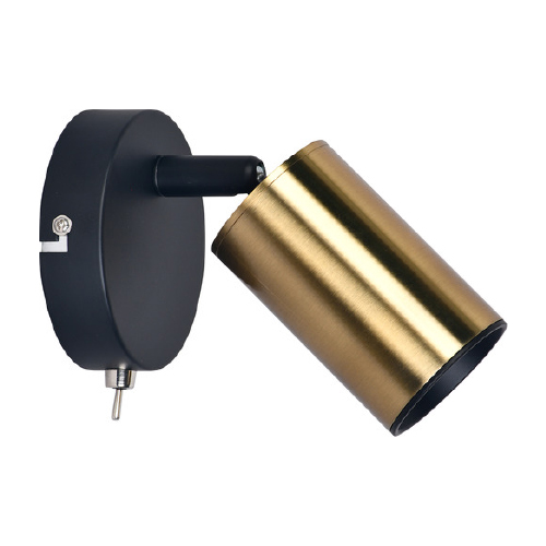 Aplique 1 luz GU10 negro