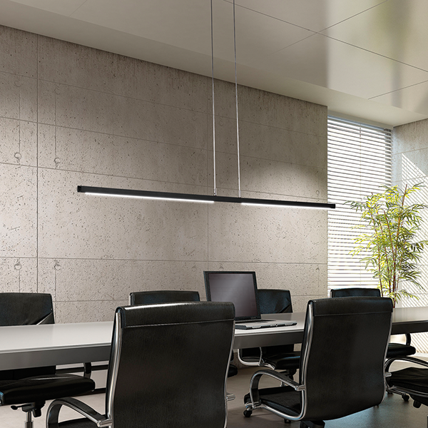 COLGANTE RECTO  2 LED X 8W ALUMINIO ART520