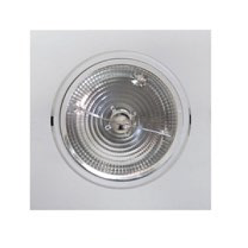 Spot de embutir movil cuadrado AR111 color blanco