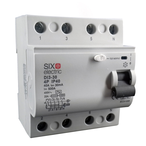 Interruptor diferencial tetrapolar 40A 30mA