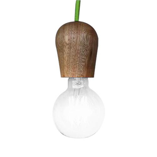 COLGANTE MADERA 1 LUZ WOODY