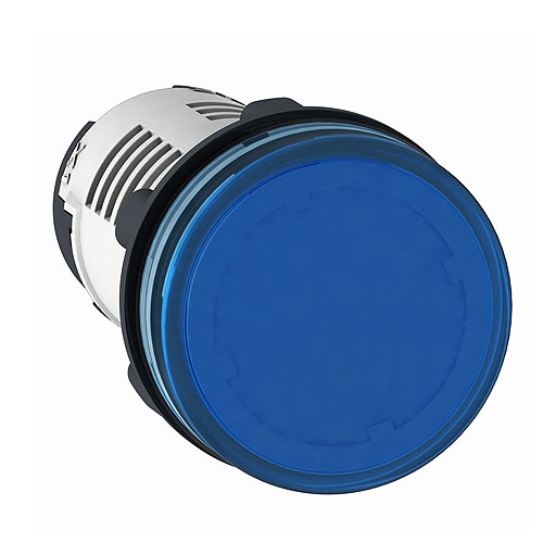 PIL.LUM.PLAST.MONLIT.D22 AZUL C/LED 24VCC/CA IP54