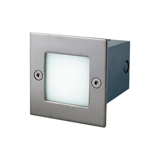 Embutido cuadrado pared led 1,8w luz calida