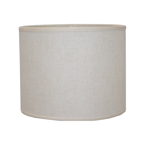 Pantalla rústica natural cilíndrica para velador medidas 20x20x16