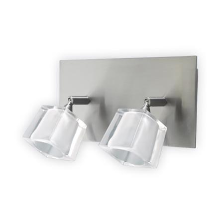 APLIQUE 2 LUCES C/TULIPA G-9.3102/2 PLAT