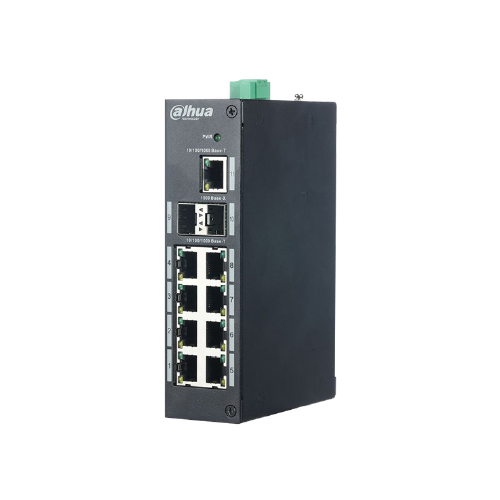 SWITCH 8 PUERTOS PoE + 1 UPLINK + 1SFP PARA RIEL DIN