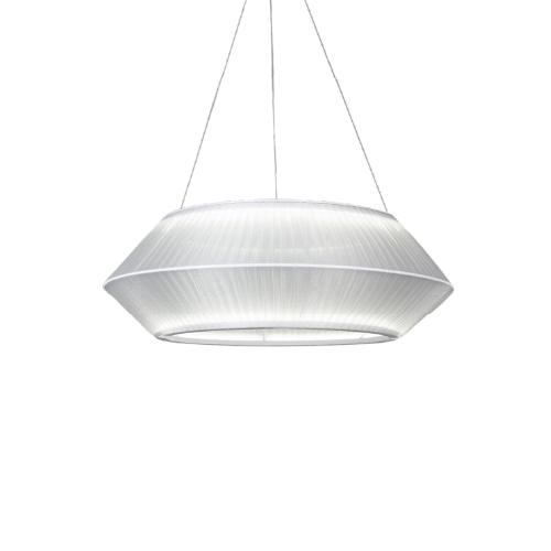 COLGANTE CINTA ORGANZA LED XUP/INF DIAM 60CM ALT 20CM