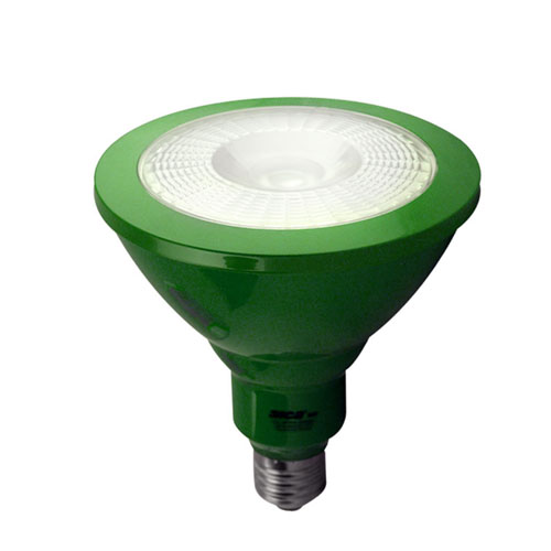 Lámpara led par38 8W E27 verde