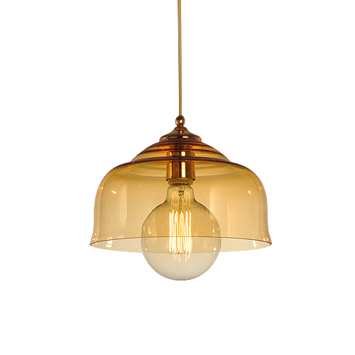 COLG.1 LUZ COBRE TUL.QUESERA COBRE 28CM CT31-COBR-COBR