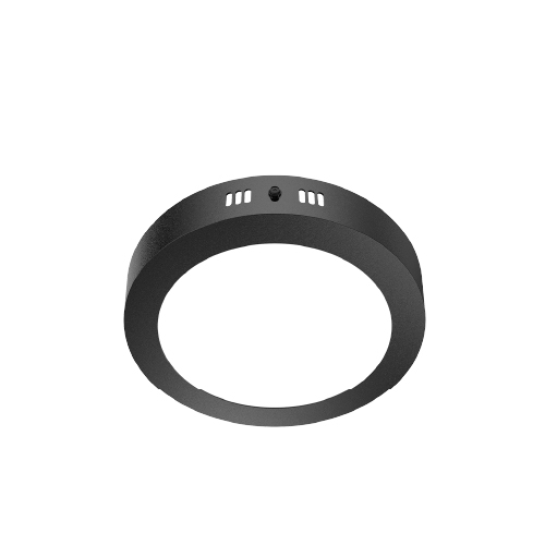 Panel de aplicar redondo 12W negro 17cm 6000k 1020lm