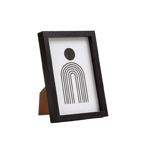 PORTARETRATO MADERA C/ MARCO NEGRO 13x18CM