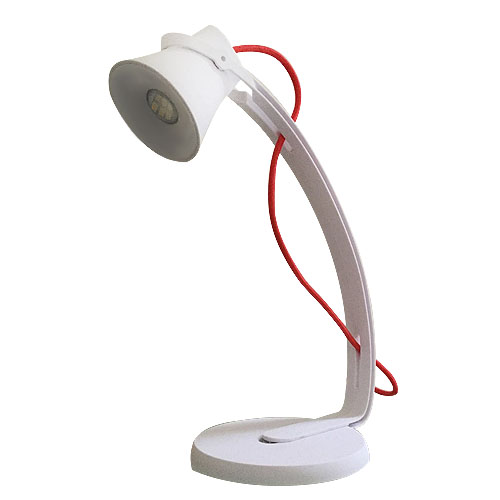Lampara de mesa led 3W calido blanco c/cordon