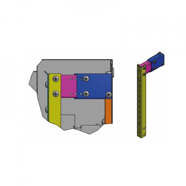 JUEGO SOP. DE CONTRAF. P/ GAB. PROF. 150MM SCB150