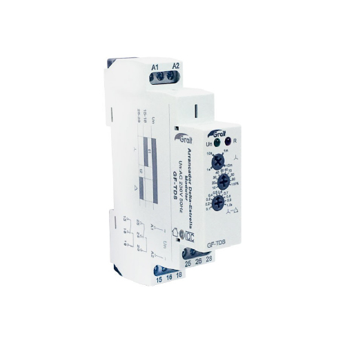 Temporizador arranque estrella triangulo modular con 2 salidas a relé