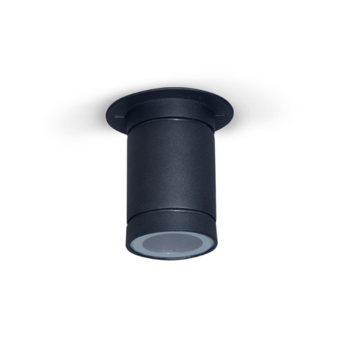 Plafón de techo p/GU10 dicro negro