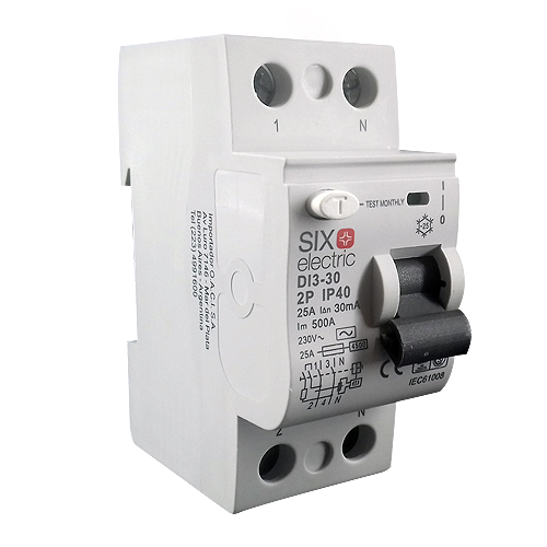 Interruptor diferencial bipolar 25A 30mA