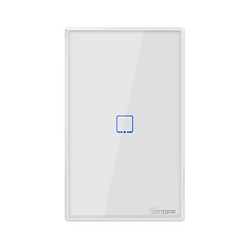 LLAVE INTELIGENTE WIFI DE 1 CANAL PARA EMBUTIR BLANCA (VIDRIO)