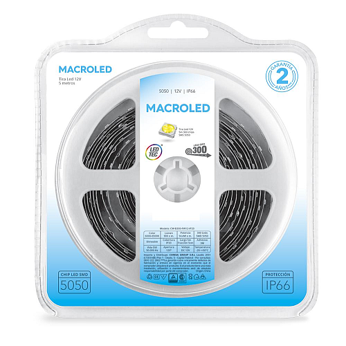 ROLLO DE 5 MTS AMARILLO IP68 Y-B 300-FW12-IP66