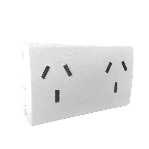 Toma doble blanco R.2071