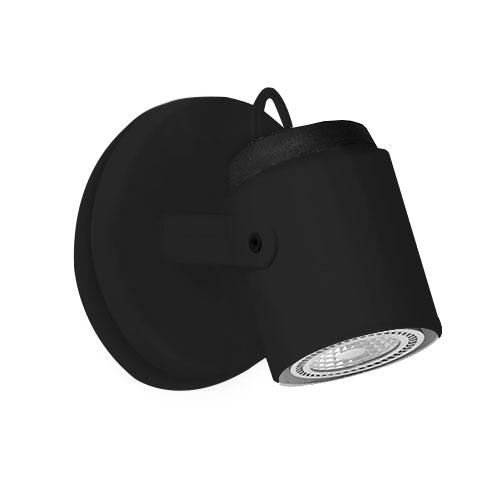 SPOT 1 LUZ  GU10 NEGRO 173/1 NGO.