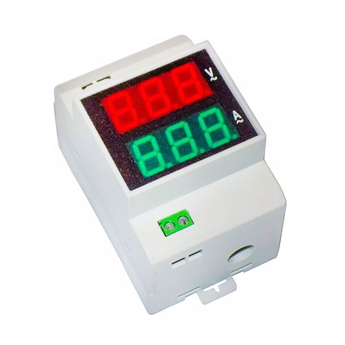 Voltimetro-Amperimetro Potencia para riel din