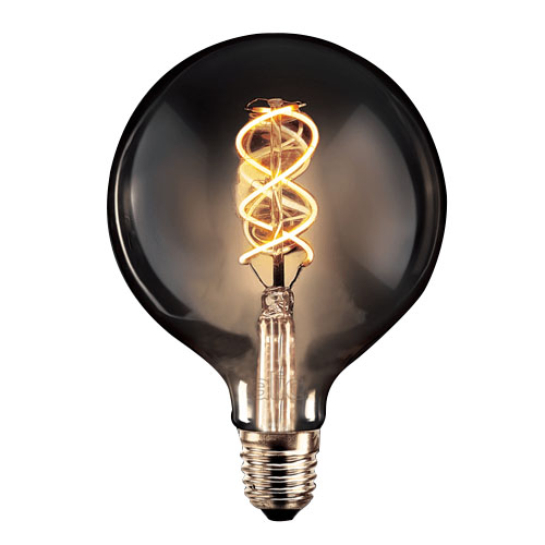 LAMP. ANTIQUE LED G125 SPIRAL 4W ULTRACAL. SMOKED E27