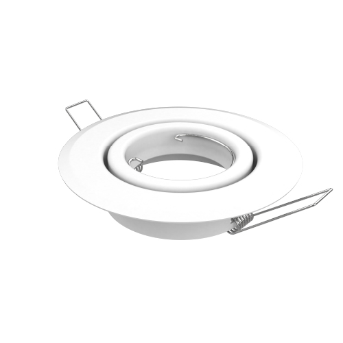 Embutido dicroica GU10 móvil redondo sin zócalo blanco 110mm