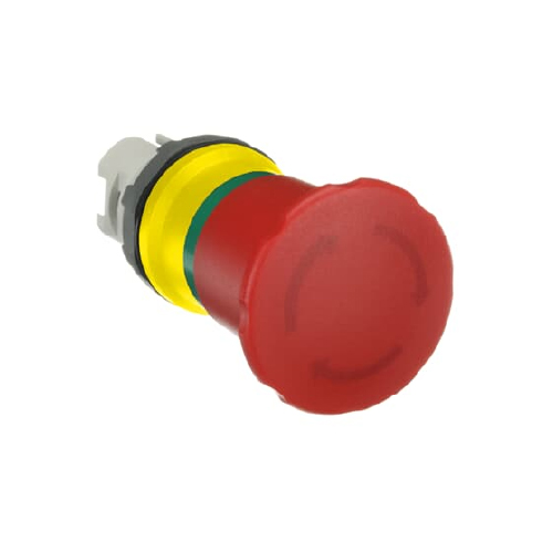 CABEZAL PULSADOR DE EMERG. D40MM ROJO MPET4-10R