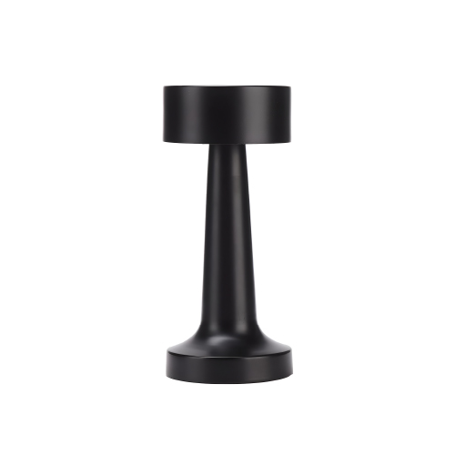 VELADOR LED RECARGABLE USB TACTIL DIMER METAL NEGRO