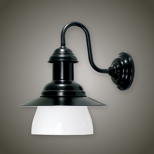 APLIQUE SEGVA CHICO 30CM NEGRO C/TUL.CERRADA