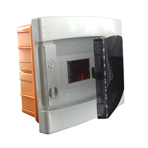 Gabinete de empotrar 54 módulos con puerta fumé 570x434x 95