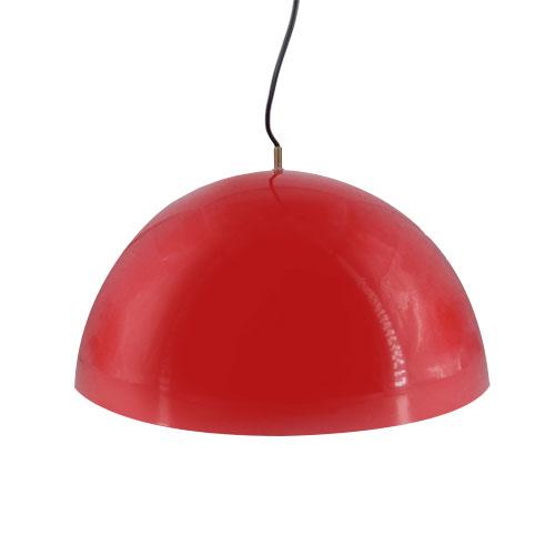 CAMPANA 1/2 ESFERA ROJO/BLANCO 30CM 306/B