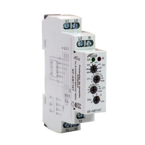 Protector de tensión trifásico configurable