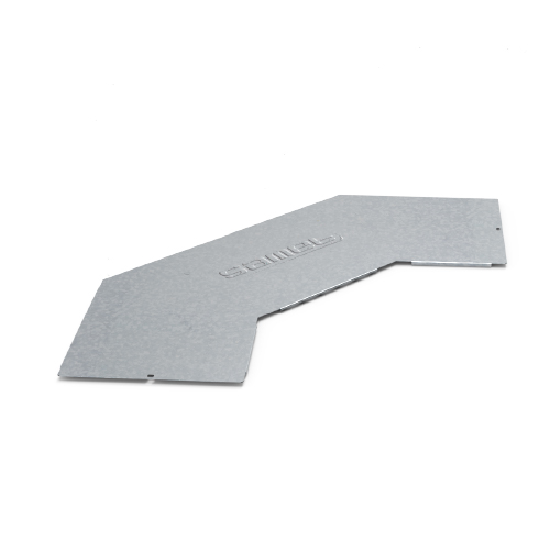 Tapa para curva plana escalera SMART Ancho 150 galvanizado en caliente