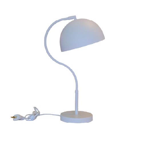 VELADOR CON PANTALLA METALICA  E27 BLANCO