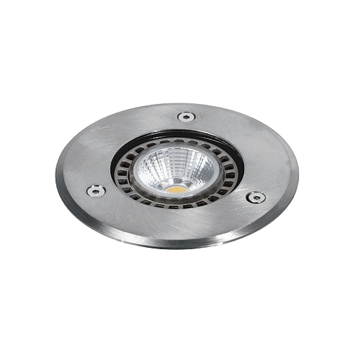 Embutido de piso redondo par16 acero