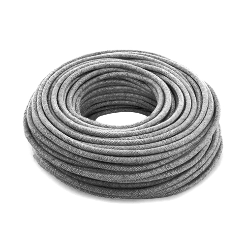 CABLE TEXTIL 2x0.75 PLATEADO 102 xmt.