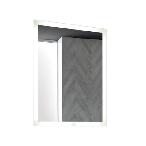 Espejo  rectangular vertical  de 60 cm X 80cm  luz cálida touch led de 24W