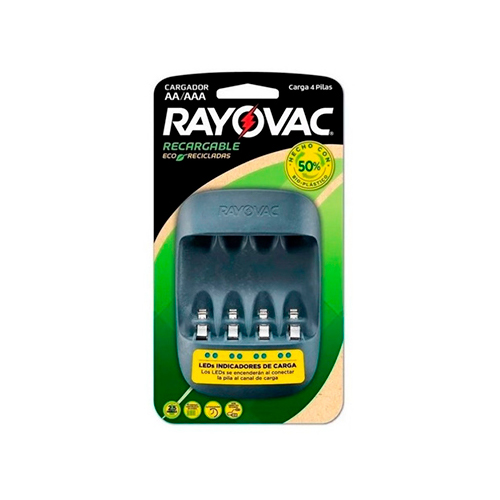 CARGADOR MINI 4 PILAS USB