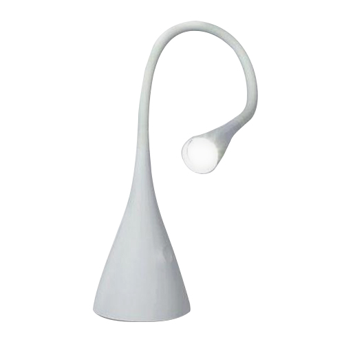 Lamp. de mesa flex 3 posiciones led 4W cal. blanca