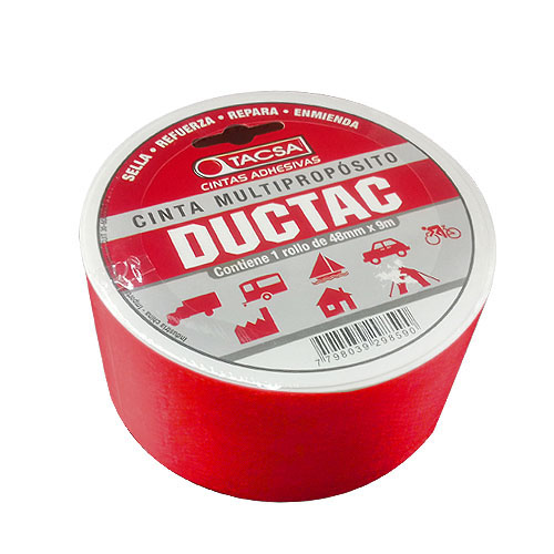 CINTA MULTIPROPOSITO ROJA       9MTS. 891