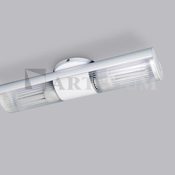 Plafón bajo consumo 2xE27 color blanco modelo Fox