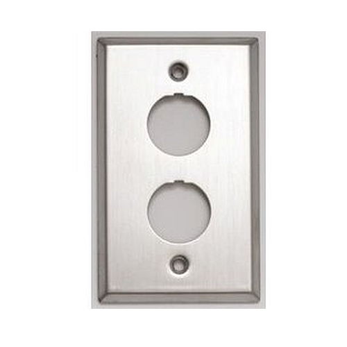 E200002-FACEPLATE ACERO INOX. IP67 2 PORTS