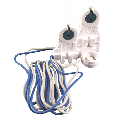 Juego de zócalos cableados con rotor 40W marfil