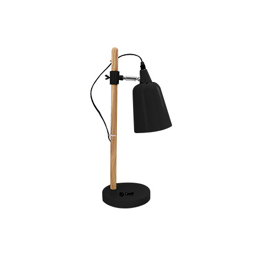 Lámpara de escritorio E27 negro mate Vinicio